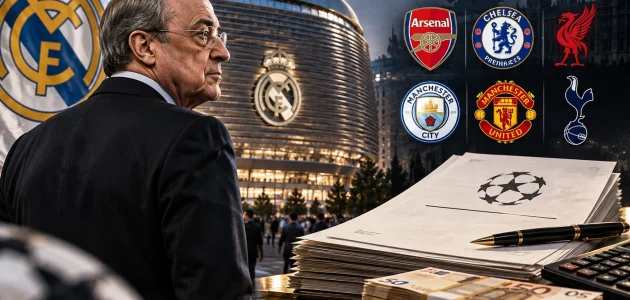 ريال مدريد يطالب الأندية الإنجليزية الستة بتكاليف دوري السوبر الأوروبي.. 80 مليون يورو على الطاولة